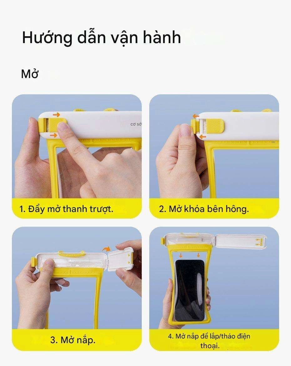 Túi Chống Nước Điện Thoại Baseus DeepDive Series Clip-on Air-Bag Waterproof Phone Pouch